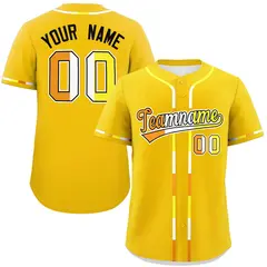 Gold Maverique Pride Month Authentic Classic Baseball Jersey 1