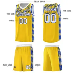 Gold Mosaic Stars Basketball Uniform Jersey 5