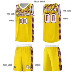 Gold Mosaic Stars Basketball Uniform Jersey 5