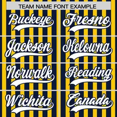 Gold Navy American Flag Graffiti Baseball Jersey 3
