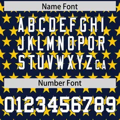 Gold Navy American Flag Graffiti Baseball Jersey 4