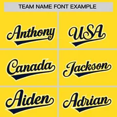 Gold Navy Edge Color Block Baseball Jersey 3