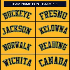 Gold Navy Gold-Aqua Classic Hockey Jersey 3