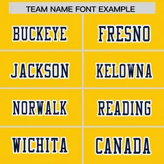 Gold Navy Gradient Side Pattern Authentic Football Jersey 3