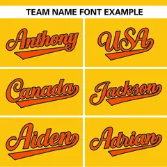 Gold Navy-Orange Color Block Two-Button Softball Jersey 3