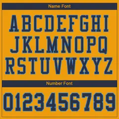 Gold Navy-Powder Blue Mesh Football Jersey 3