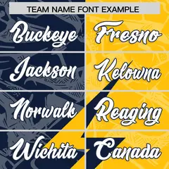 Gold Navy Split Lightning Pattern Football Jersey 3