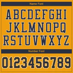 Gold Navy-White Classic Style Mesh Football Jersey 3