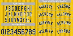 Gold Navy-White Stripe Authentic Fashion Baseball Jersey 3