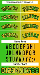 Women's Gold Neon Green-Black Gradient Baseball Jersey 5