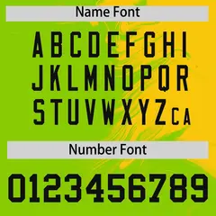 Gold Neon Green Ink Pattern Authentic Baseball Jersey 4