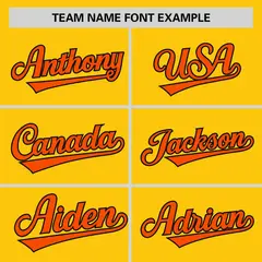 Gold Orange-Black Raglan Sleeves Authentic Baseball Jersey 3