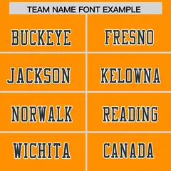 Gold Orange Black Shoulder Cut Two-Tone Flag Football Jersey 3
