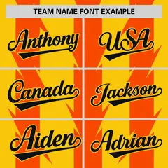 Gold Orange Blade Pattern Raglan Baseball Jersey 3