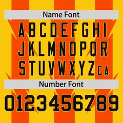 Gold Orange Blade Pattern Raglan Baseball Jersey 4