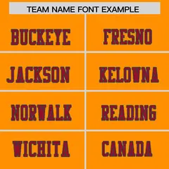 Gold Orange Cardinal Shoulder Cut Two-Tone Flag Football Jersey 3