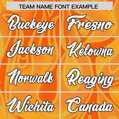 Gold Orange Graffiti Pattern Authentic Football Jersey 3