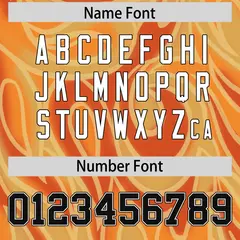 Gold Orange Graffiti Pattern Authentic Football Jersey 4
