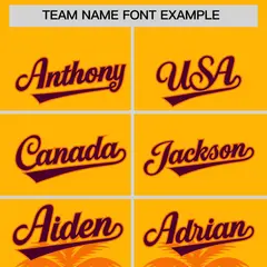 Gold Orange Graffiti Pattern Bossinia Style Baseball Jersey 3