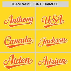 Gold Orange Grid Blur Pattern Baseball Jersey 3