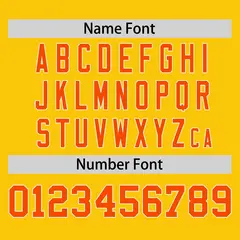 Gold Orange Horizontal Stripe Pullover Baseball Jersey 4