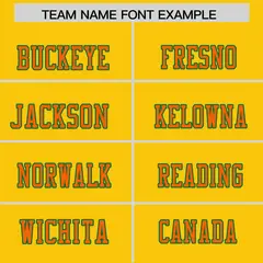 Gold Orange-Kelly Green Color Block Raglan Sleeves Football Jersey 3