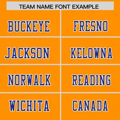 Gold Orange Purple Shoulder Cut Two-Tone Flag Football Jersey 3