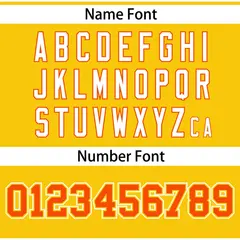Gold Orange Raglan Gradient Thick Stripe Baseball Jersey 4