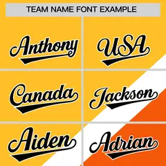 Gold Orange Raglan Sleeves Full-Snap Letterman Baseball Jacket 3