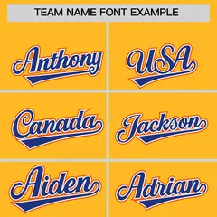 Gold Orange-Royal Full-Snap Raglan Varsity Letterman Jacket 5