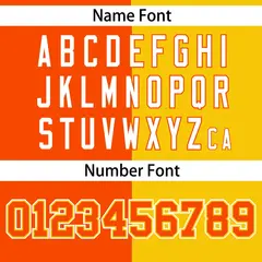 Gold Orange Stripe-Solid Combo Baseball Jersey 4