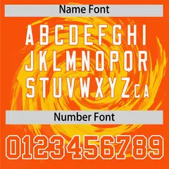 Gold Orange Swirl Graffiti Baseball Jersey 4