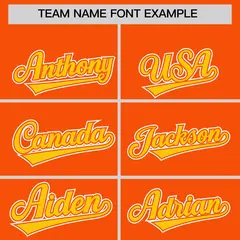 Gold Orange Varsity Baseball Color Block Bomber Jacket 3