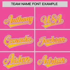 Gold Pink Color Block Varsity Bomber Baseball Jacket 3