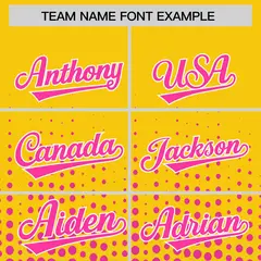 Gold Pink Gradient Polka Dot Varsity Full-Snap Letterman Baseball Jacket 3