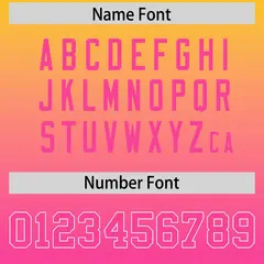 Gold Pink Gradient Side Pattern Authentic Football Jersey 4