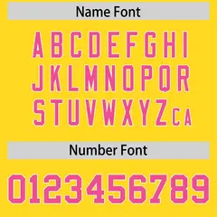 Gold Pink Star Pattern Raglan Sleeves Football Jersey 4