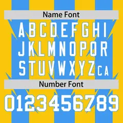 Gold Powder Blue Blade Pattern Raglan Baseball Jersey 4