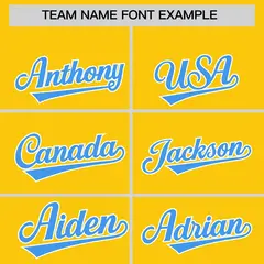 Gold Powder Blue Classic Authentic Baseball Jersey 3