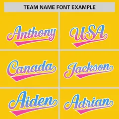 Gold Powder Blue-Pink Gradient Varsity Full-Snap Raglan Baseball Jacket 3