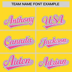 Gold Powder Blue Pink Split Raglan Baseball Hoodie Jersey 3