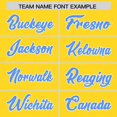 Gold Powder Blue Star Pattern Raglan Sleeves Football Jersey 3