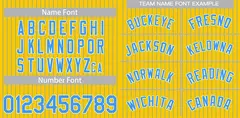 Gold Powder Blue-White Stripe Fashion Baseball Jersey 3