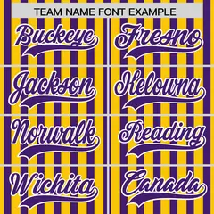 Gold Purple American Flag Graffiti Baseball Jersey 3
