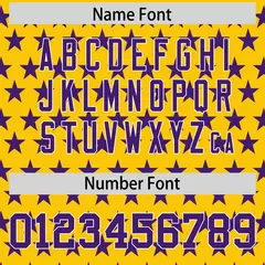Gold Purple American Flag Graffiti Baseball Jersey 4