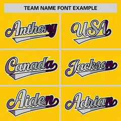 Gold Purple Classic Pride Month Genderless Baseball Jersey 3