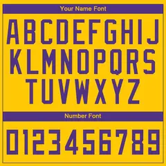 Gold Purple Classic Sets Basketball Jersey 4