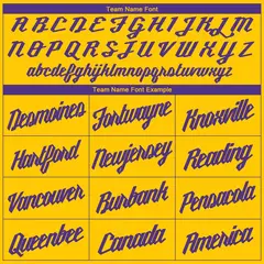 Gold Purple Classic Sets Basketball Jersey 5