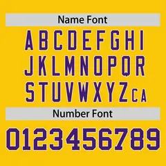 Gold Purple Horizontal Stripe Pullover Baseball Jersey 4
