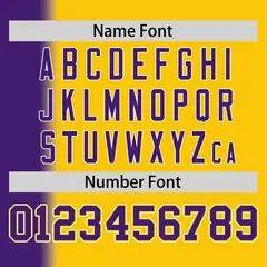 Gold Purple Pinstripe Gradient Baseball Jersey 4